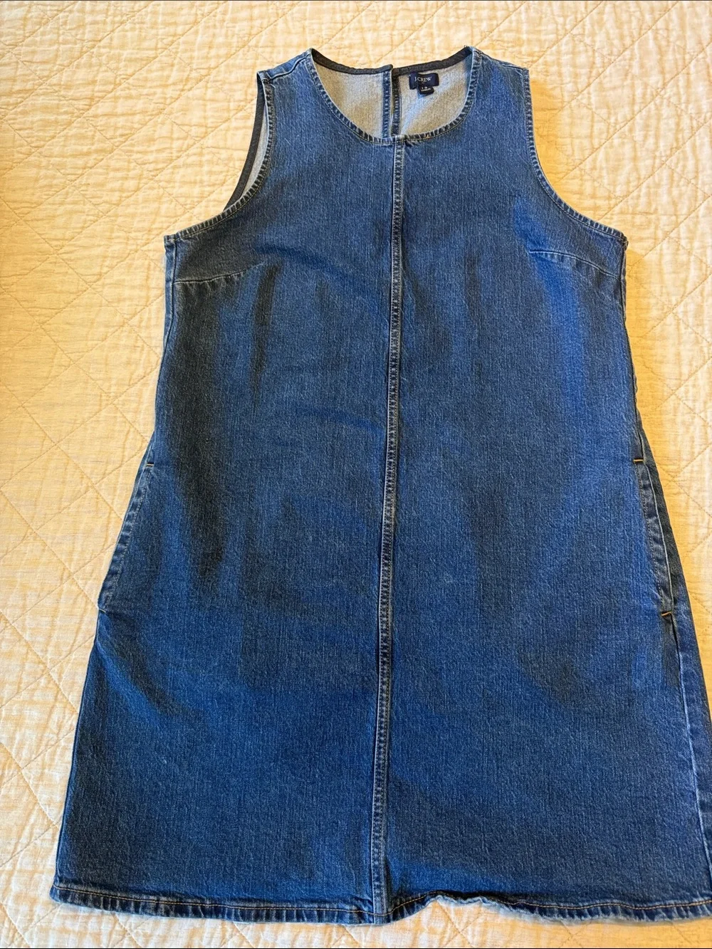 J. Crew denim shift dress